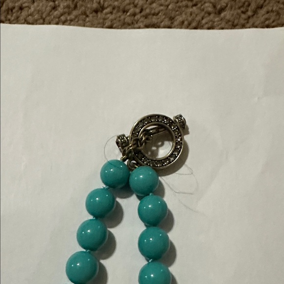 Heidi Daus Crystal Drop Turquoise Necklace - Picture 4 of 5